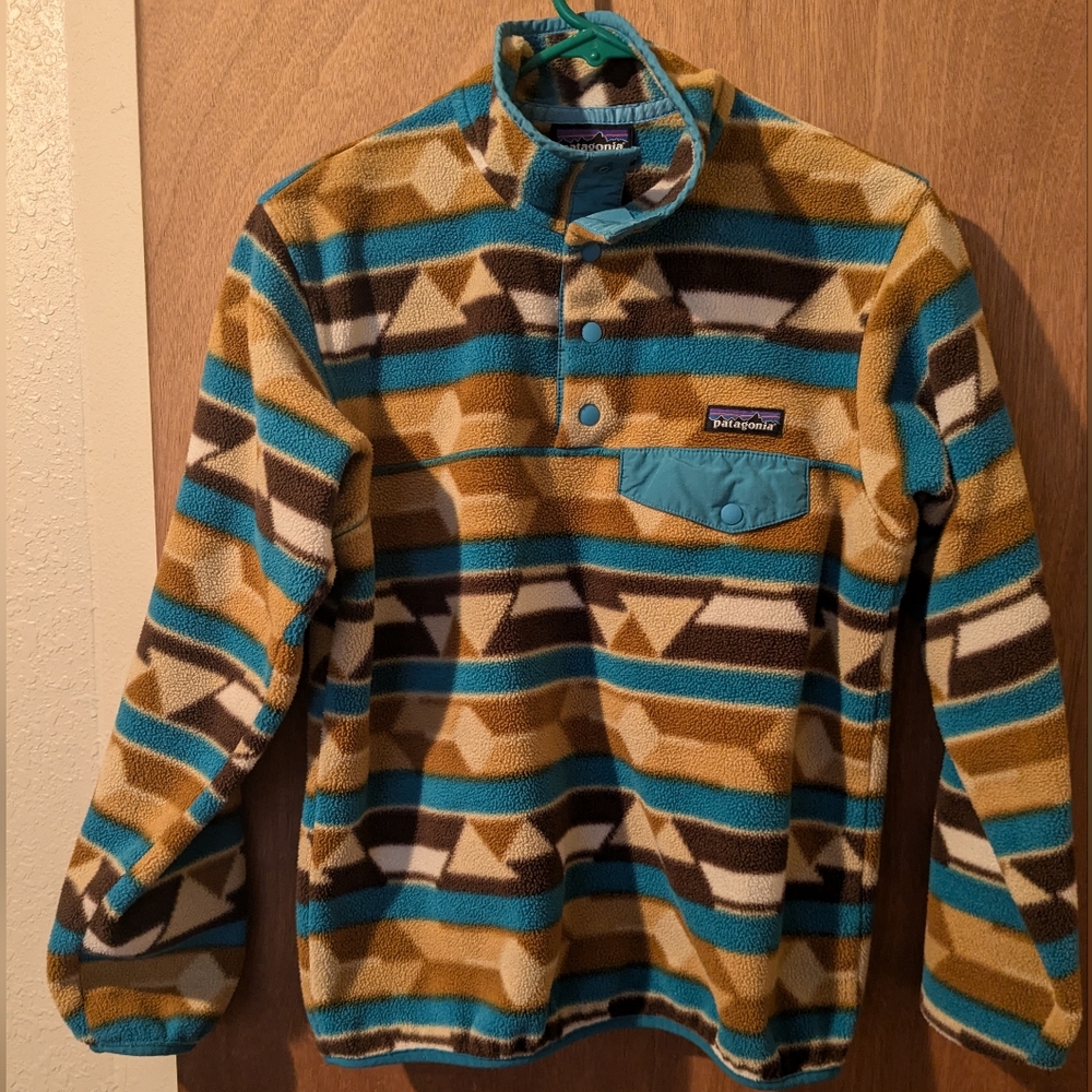Patagonia Synchilla Snap T Pullover Print Sweater